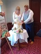 Cutting the cake